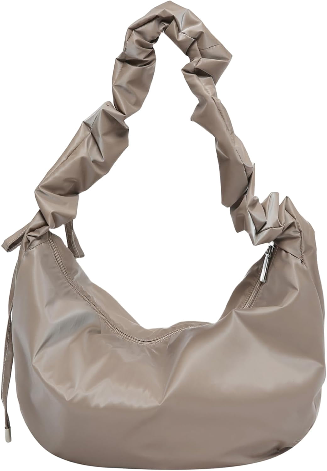 CoCoMangos Large Nylon Hobo Crossbody Bag for Women Sling Crescent Bag Trendy Shoulder Bag Casual Handbag Travel Purse