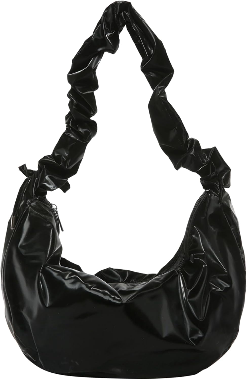 CoCoMangos Large Nylon Hobo Crossbody Bag for Women Sling Crescent Bag Trendy Shoulder Bag Casual Handbag Travel Purse