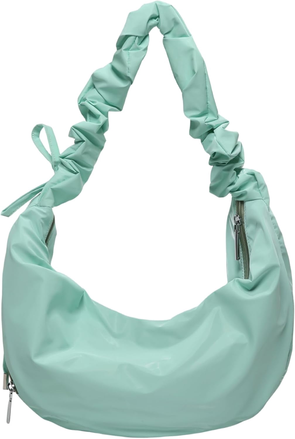CoCoMangos Large Nylon Hobo Crossbody Bag for Women Sling Crescent Bag Trendy Shoulder Bag Casual Handbag Travel Purse