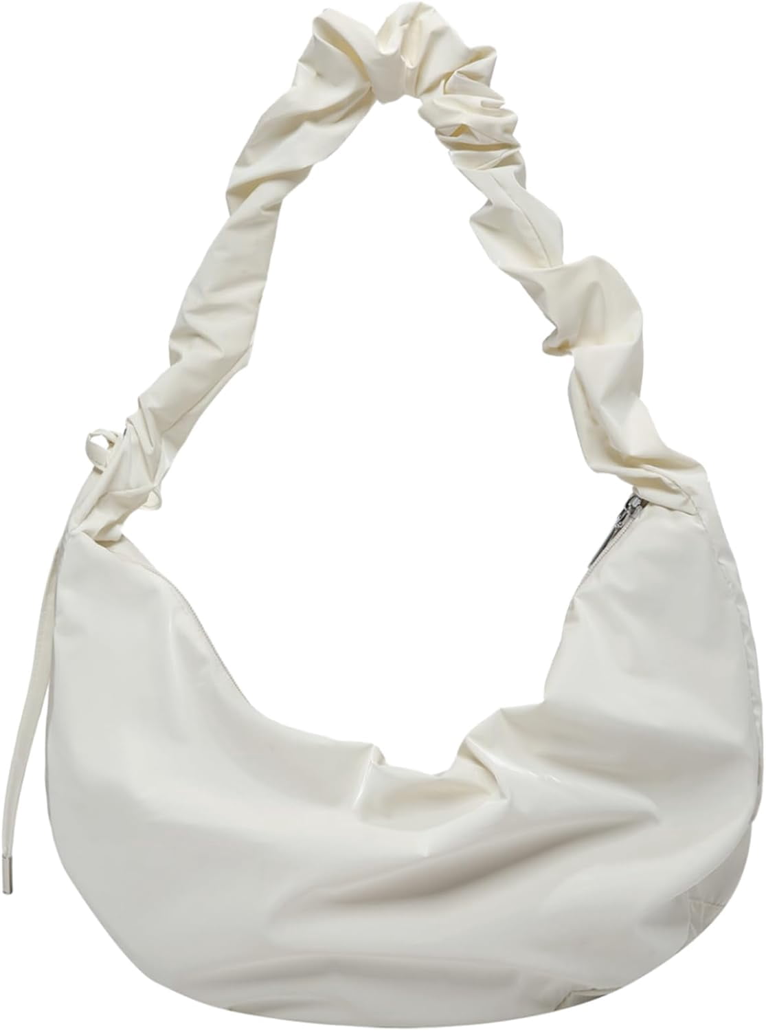 CoCoMangos Large Nylon Hobo Crossbody Bag for Women Sling Crescent Bag Trendy Shoulder Bag Casual Handbag Travel Purse