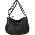 thumbnail image 1 of CoCoMangos Leather Hobo Bag Women Retro Denim Bag Large Crossbody Shoulder Bag Casual Handbag Purse, 1 of 7
