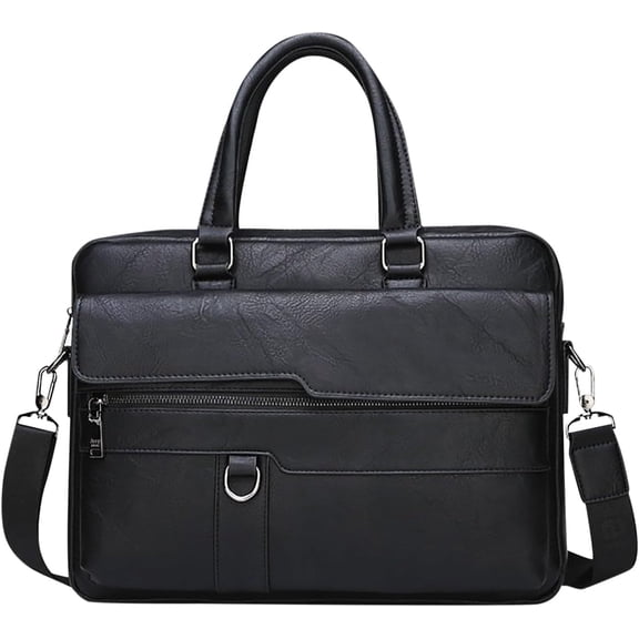 CoCoMangos Leather Messenger Bag for Men Laptop Bag Briefcase Vintage Handbag Shoulder Bag