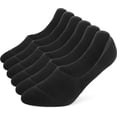 thumbnail image 1 of CoCoMangos Leotruny 6 Pairs Unisex Thick Cushion Athletic Cotton Non Slip Low Cut Flat Liner No Show Socks, 1 of 6