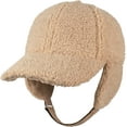 thumbnail image 1 of CoCoMangos Light Warm Imitation Lamb Wool Hat Baseball Cap with Ear Flaps Unisex Men Women Teens, 1 of 6
