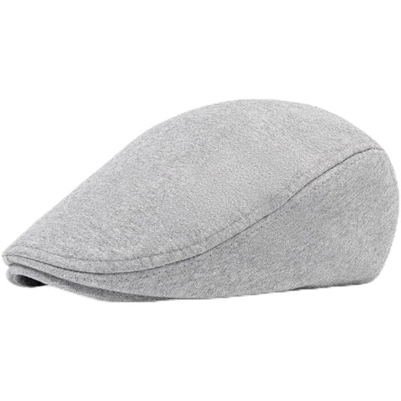 CoCoMangos Men Cotton Newsboy Flat Cap Driver Duckbill Ivy Cabbie Baker Hat