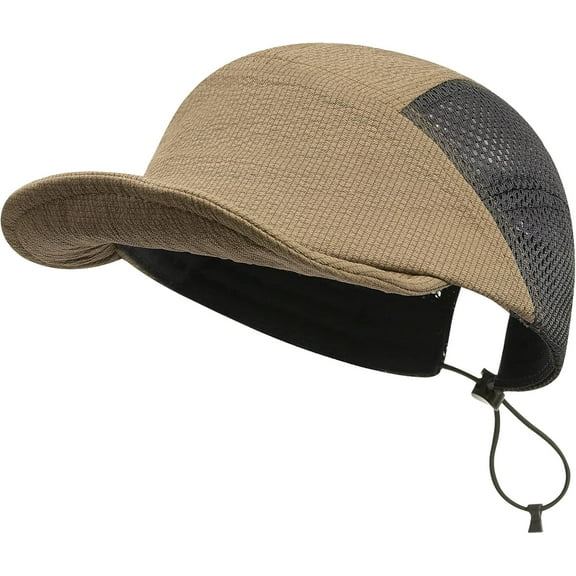 CoCoMangos Men Quick Dry Baseball Cap 5 Panel Hat Lightweight Trucker Mesh Hats Workout Dad Hat Running Outdoor Sports Cap