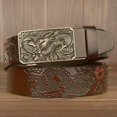 Men's Vintage Belt Ssangyong Genuine Leather High Quality