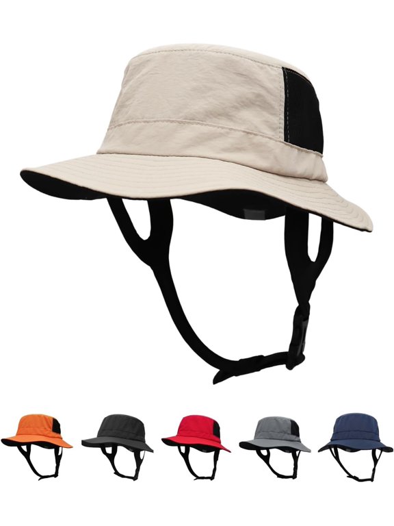 Mens Womens Surf Bucket Hat Waterproof UPF50+ Foldable Beach Sun Hats