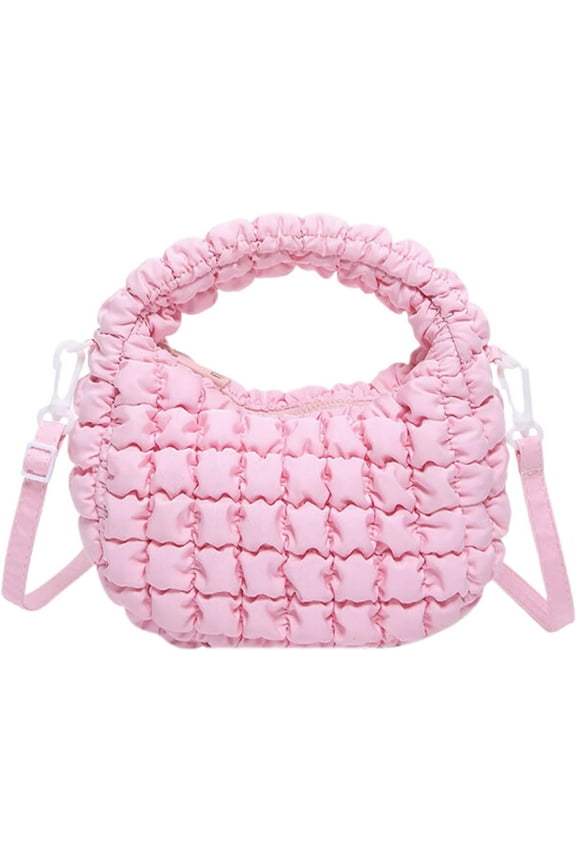Mini Quilted Crossbody Bag for Women Bubble Puffer Tote Bag Light Designer Cloud Hobo Bags with Removable Strap