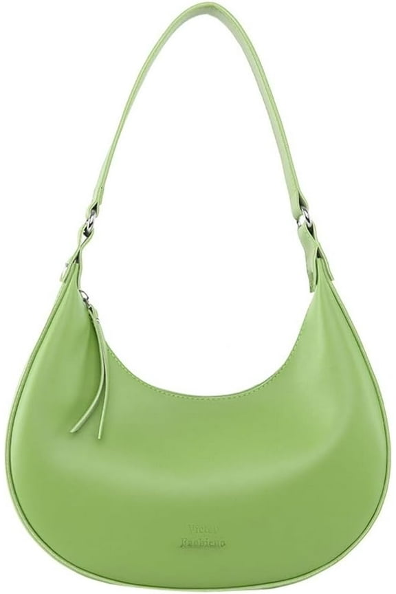 PU Leather Crescent Shoulder Bag for Women Y2k Designer Tote Bags Handbag Purse Casual Dumpling Underarm Satchel