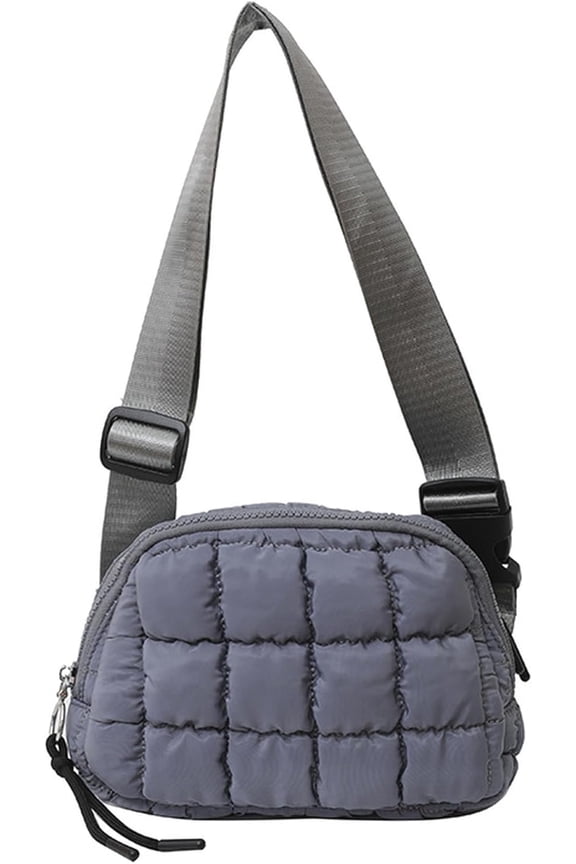 Puffer Belt Bag for Women Crossbody Purse Waist Packs Padded Cross Body Hobo Shoulder Travel Purse Cute Quilted Fanny Pack