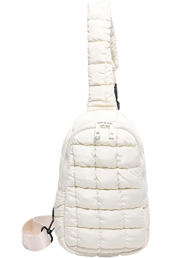 Puffer Belt Bag for Women Cute Waist Packs Padded Cross Body Hobo Shoulder Travel Purse Quilted Fanny Pack Crossbody Purse
