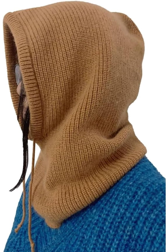 Pull on Beanie Hats for Women Men with Scarf Womens Balaclava Trendy Winter Hats Cold-Proof Bonnet Knit Beanies for Guys