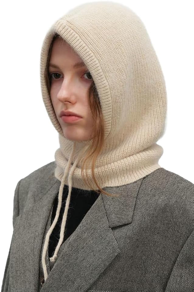CoCoMangos Pull on Beanie Hats for Women Men with Scarf Womens Balaclava Trendy Winter Hats Cold-Proof Bonnet Knit Beanies for Guys