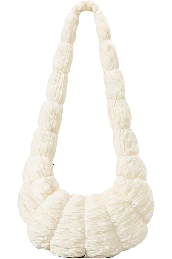 Quilted Tote Bag, Puffy Crossbody Bag Half-moon Quilted Shoulder Bag Puffer Quilted Bags for Women