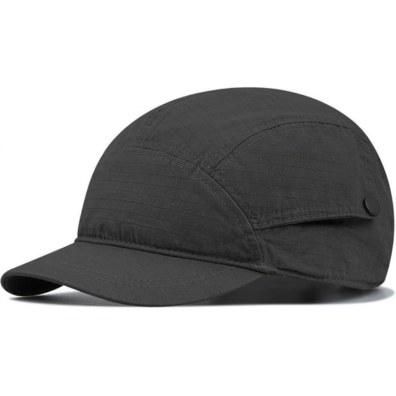 CoCoMangos Short Brim Cap US Printed Adjustable Baseball Cap Street Casual Bendable Flat Bill Trucker Hat Cap