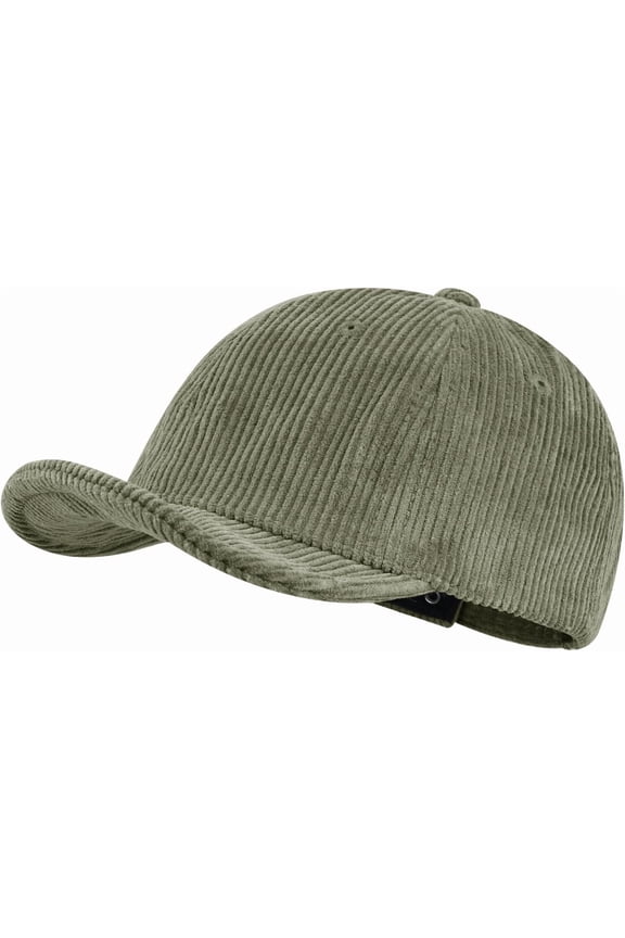 Short Brim Hat Baseball Cap Corduroy Trucker 5 Panel Hat Flat Snapback Caps Cotton Twill Hat Short Bill Cadet Cap