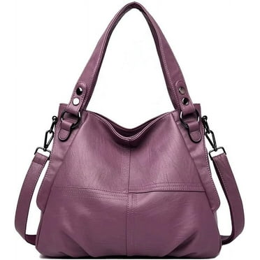 CoCoMangos Shoulder Bag for Women Top Handle Handbag Large Capacity Crossbody Bag Retro Satchel Leather Purse