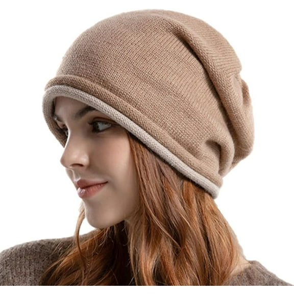 CoCoMangos Slouchy Beanie Hat for Women Ladies Warm Skull Cap Knitted Winter Hat Bucket Hat Ski Cap Cold Hat for Fall Winter Outdoor