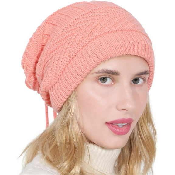CoCoMangos Slouchy Beanie for Women Multifunction Cancer Chemo Skull Caps Winter Warm Knit Streetwear Headwear Outdoor Trendy