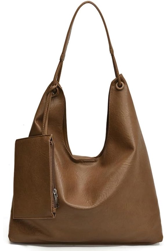 Slouchy Hobo Bags Crescent Bag Women Crossbody Purse Trendy Underarm Shoulder PU Leather Bag Work Satchels Tote Handbag