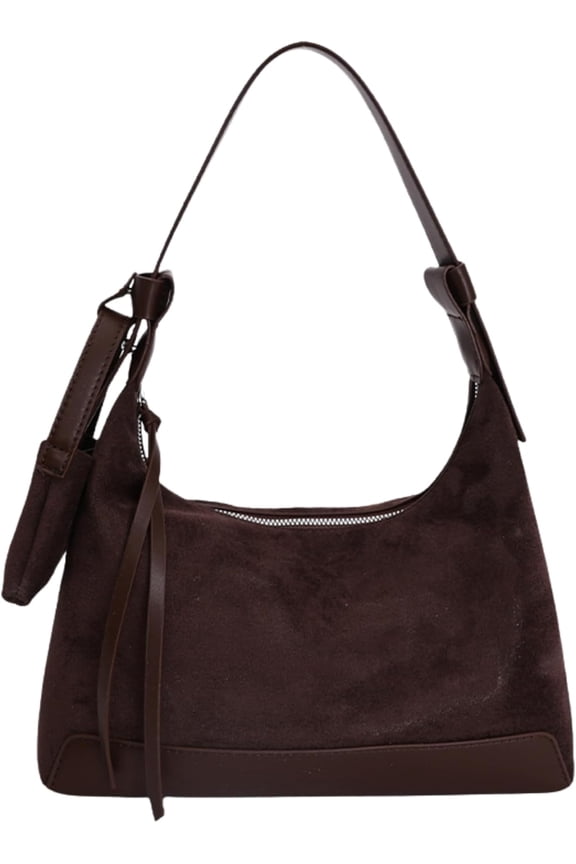 Soft Slouchy Hobo Bag for Women,Faux Suede Tote Purse,Fall Handbag,Vintage Boho Chic Style,Large Capacity Work Bag