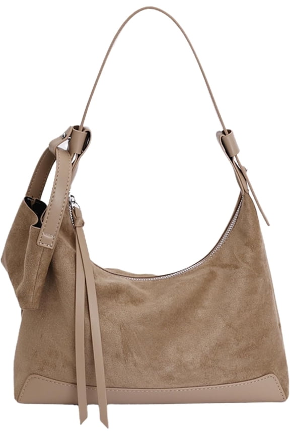 Soft Slouchy Hobo Bag for Women,Faux Suede Tote Purse,Fall Handbag,Vintage Boho Chic Style,Large Capacity Work Bag