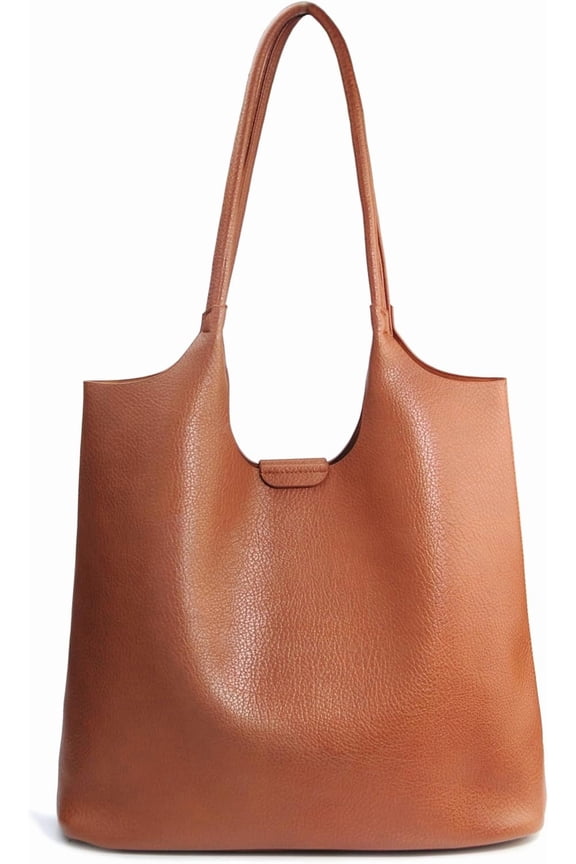 Soft Vegan Leather Tote Bag for Women Hobo Handbag Purse for Travel and Everyday