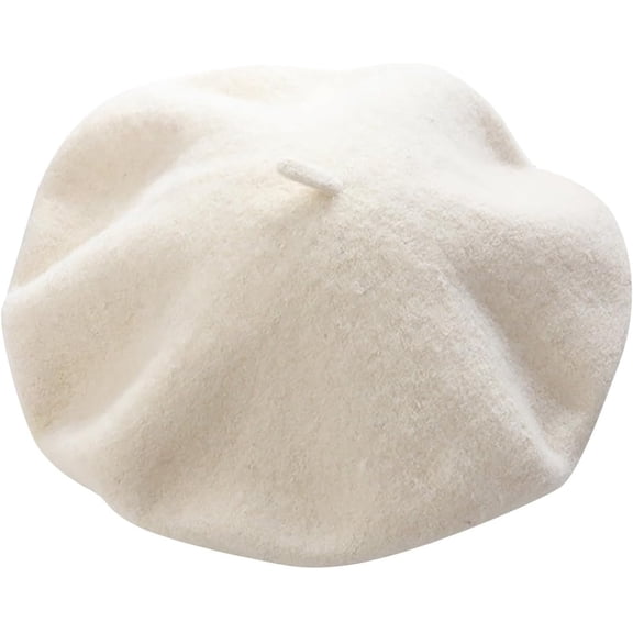 CoCoMangos Solid Color French Beret Hats for Women Casual Wool Beanie Painter Hats Fall Winter Fashion Slouchy Artist Caps