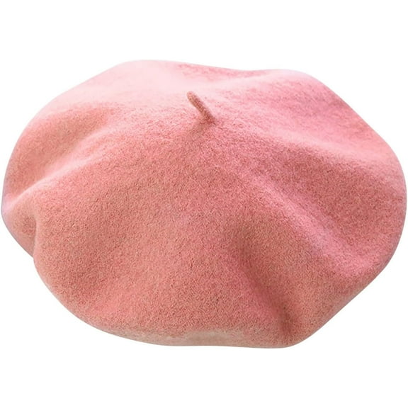 CoCoMangos Solid Color French Beret Hats for Women Casual Wool Beanie Painter Hats Fall Winter Fashion Slouchy Artist Caps