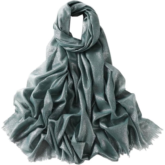 CoCoMangos Sparkling Scarf for Women Silk Fashion Scarf Scarves for Women Lightweight Pashmina Shawl Wraps Party Bridal Wedding
