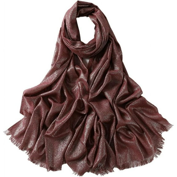 CoCoMangos Sparkling Scarf for Women Silk Fashion Scarf Scarves for Women Lightweight Pashmina Shawl Wraps Party Bridal Wedding