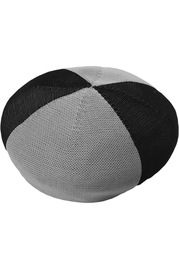 Stitching Color Knit Beret Hats for Women Spring Summer Ladies Flat Sun Cap Crochet French Caps Painter Hat