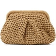 thumbnail image 1 of CoCoMangos Straw Clutch Purses for Women Small Woven Dumpling Bag Summer Beach Clutch Wicker Crossbody Purses, 1 of 7