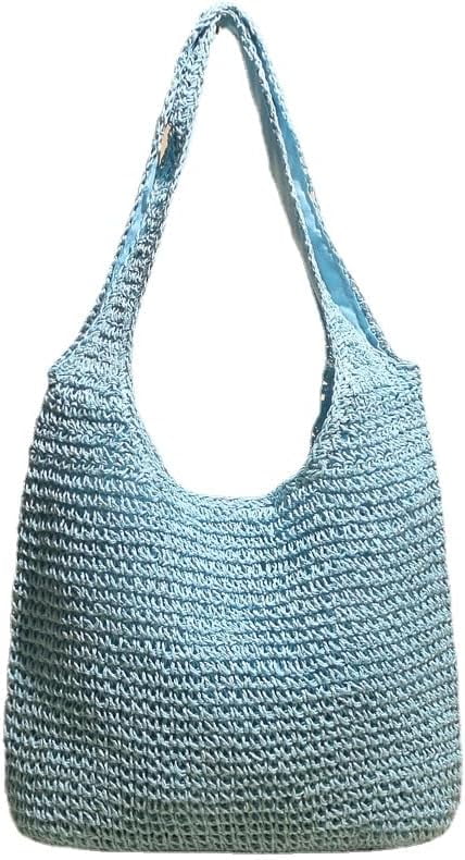 CoCoMangos Straw Hobo Bags for Women Vintage Handbag Tote Bag Boho Crochet Beach Bag Trendy Handwoven Shoulder Bags Purse