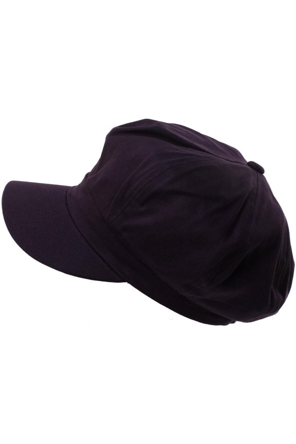 Summer Cotton Plain Blank 8 Panel Newsboy Apple Cabbie Cap Hat Navy