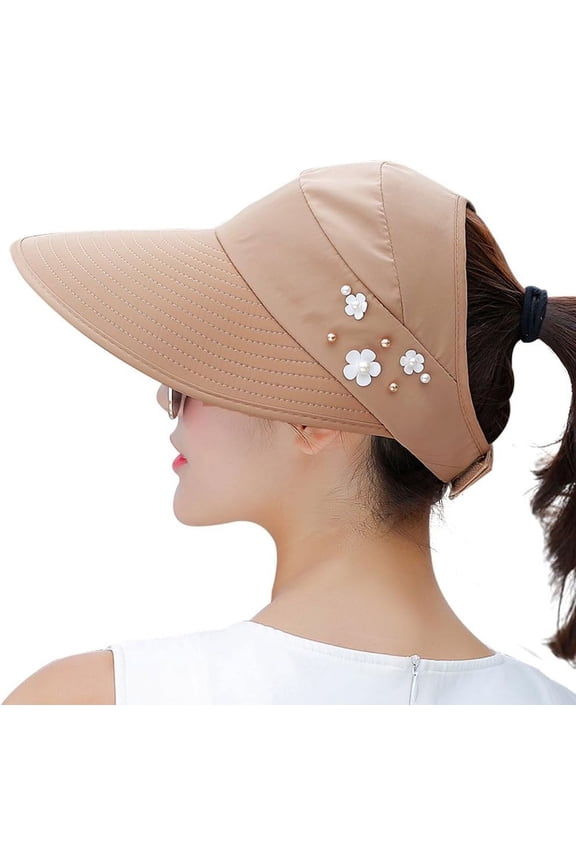 Sun Hats for Women Wide Brim Sun Hat UV Protection Caps Floppy Beach Packable Visor