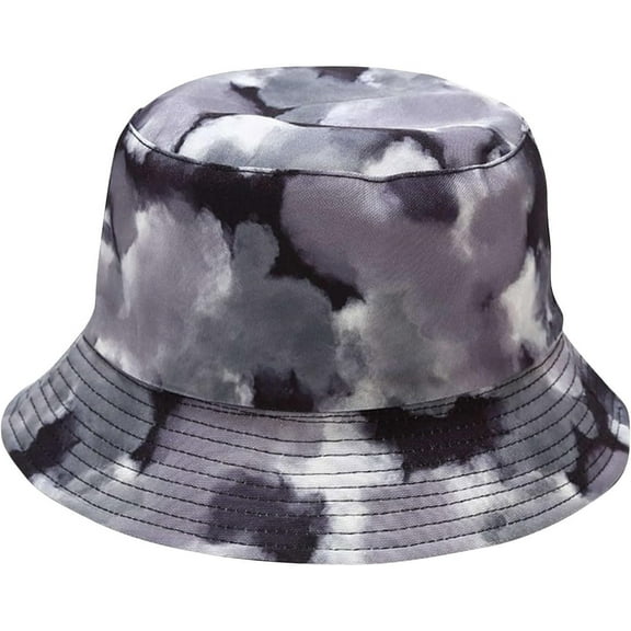 CoCoMangos Tie Dye Fisherman Hats for Women Men Aesthetic Fishing Hats Reversible Beach Travel Hats Packable Outdoor Bucket Hat