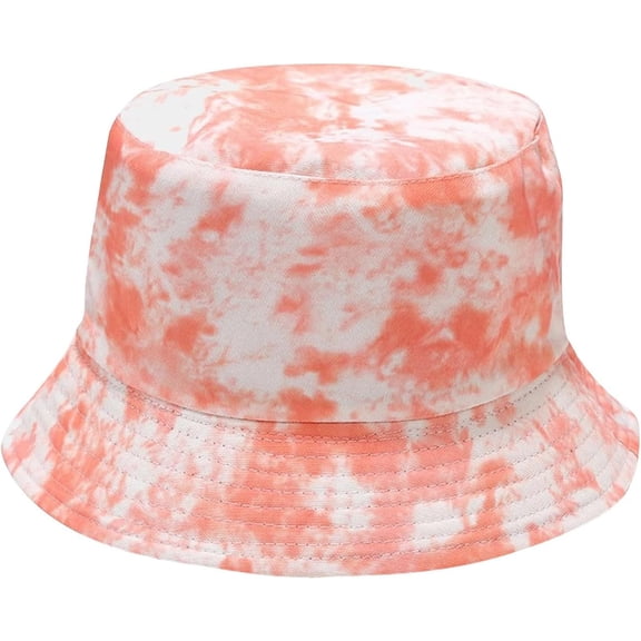 CoCoMangos Tie Dye Fisherman Hats for Women Men Aesthetic Fishing Hats Reversible Beach Travel Hats Packable Outdoor Bucket Hat