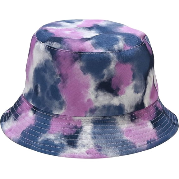 CoCoMangos Tie Dye Fisherman Hats for Women Men Aesthetic Fishing Hats Reversible Beach Travel Hats Packable Outdoor Bucket Hat