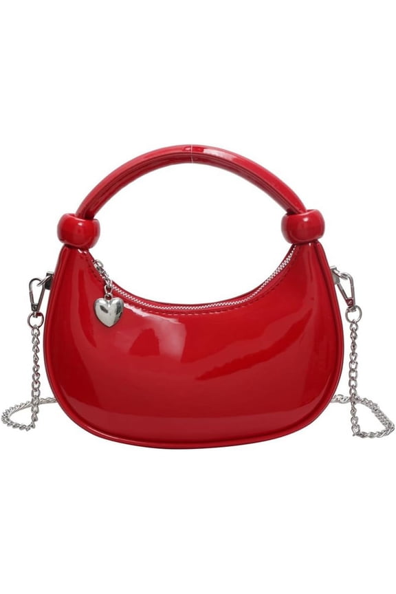 Top Handle Evening Clutch Crescent Shoulder Bags for Women, Trendy Mini Crossbody Purses, Women’s Knotted Handbags