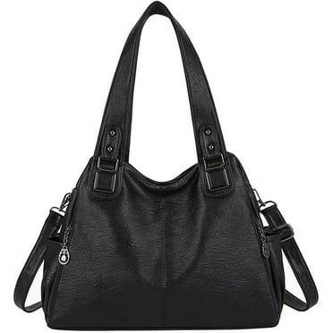 CoCoMangos Top Handle Tote Bag for Women Large Capacity Shoulder Bag Leather Handbag Retro Crossbody Bag Purse