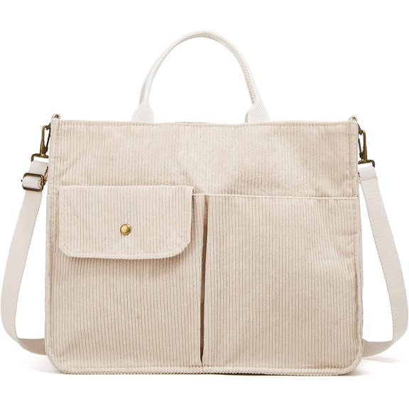 CoCoMangos Tote Bag for Women Corduroy Shoulder Bag Handbag Casual Tote Purse Corduroy Large Capacity Tote Bag Crossbody Bag Handbag