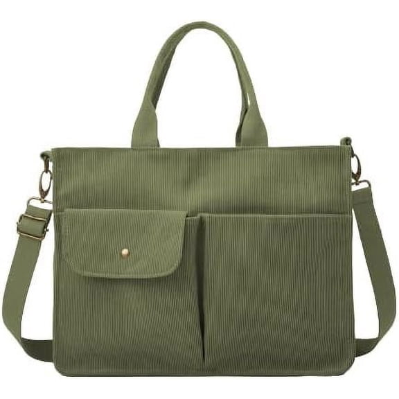 CoCoMangos Tote Bag for Women Corduroy Shoulder Bag Handbag Casual Tote Purse Corduroy Large Capacity Tote Bag Crossbody Bag Handbag