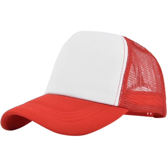 CoCoMangos Unisex Patchwork Mesh Back Baseball Caps Adjustable Snap Unstructured Trucker Hats Breathable Sports Tennis Golf Caps