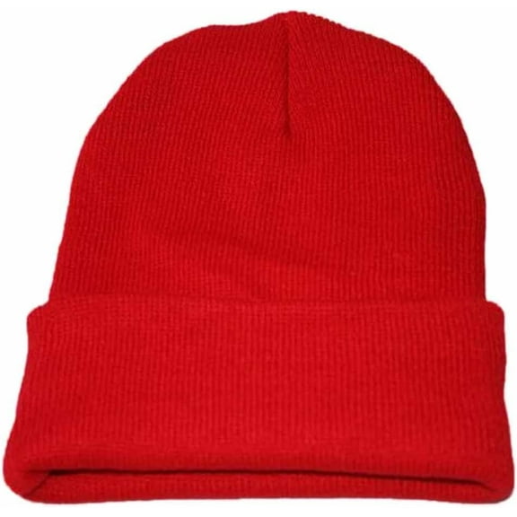 CoCoMangos Unisex Winter Solid Color Hats Knit Slouchy Beanie Hats Soft Skull Stocking Cuffed Cap Warm Ski Hats for Men Women