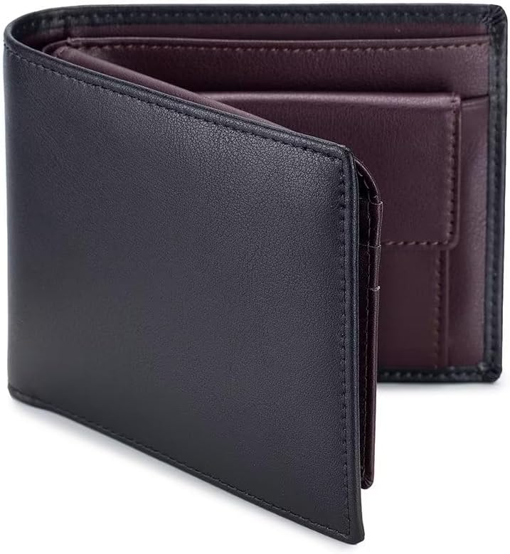 CoCoMangos Wallet for Men Retro Leather Credit Card Holder Bifold RFID ...