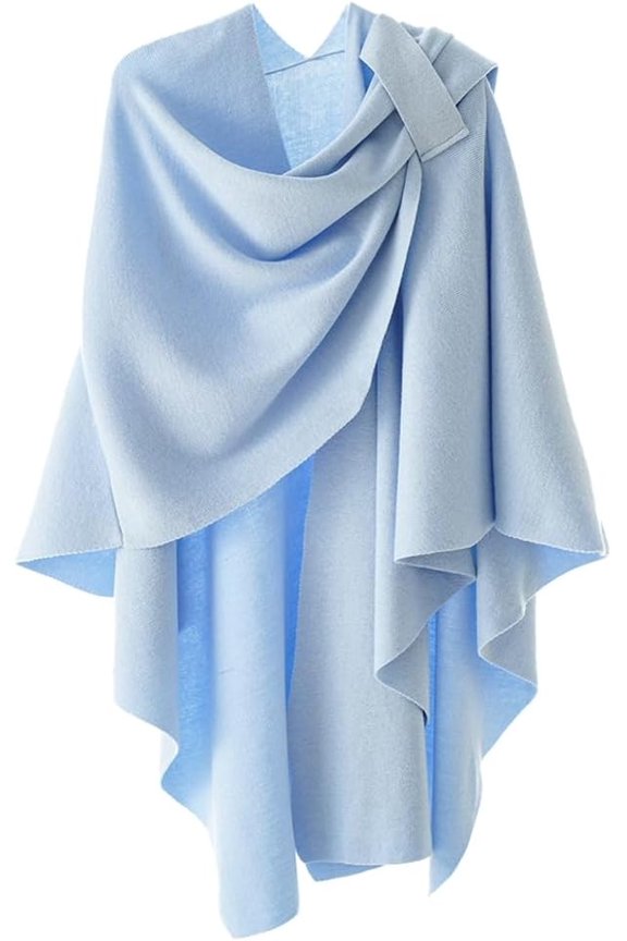 Windproof Shawl Wraps for Women Soft Pashmina Shawl Cloack Poncho Cardigan for Party Wedding Daily Scarves 4 Seasons