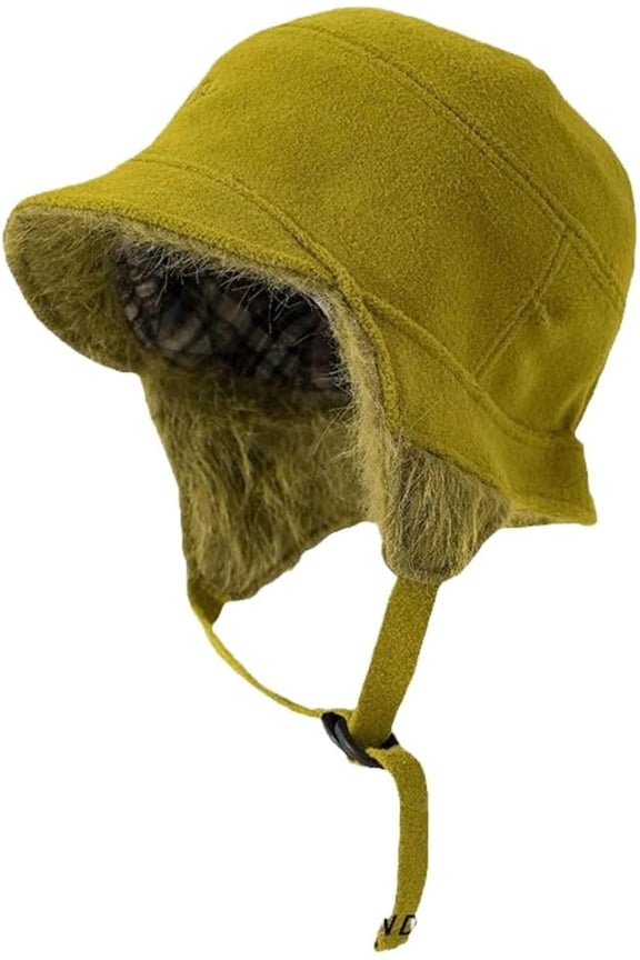 Winter Hat with Soft Short Brim Warm Fleece Lined Windproof Earflaps Aviator Hats Outdoor Thickened Baseball Cap