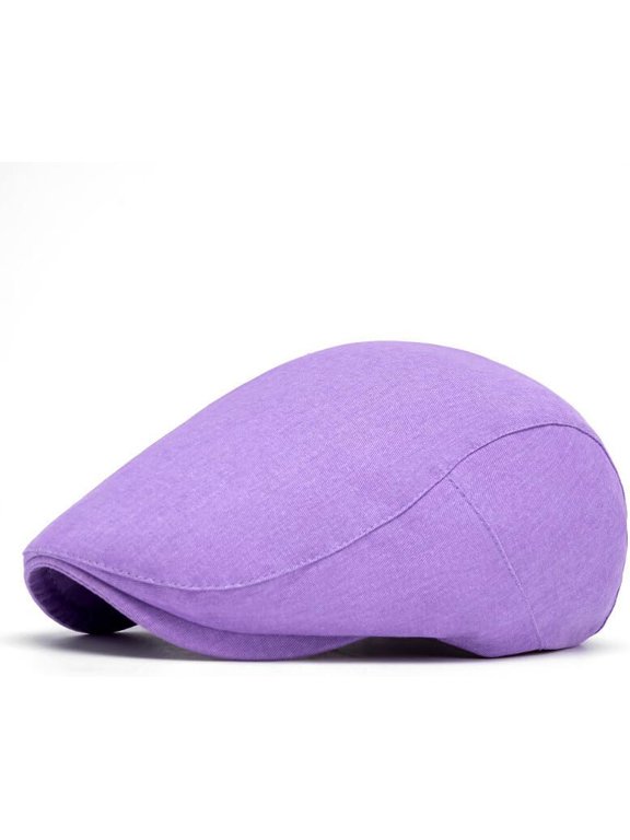 Women Cotton Duckbill Newsboy Flat Cap Cabbie Baker Ivy Hat